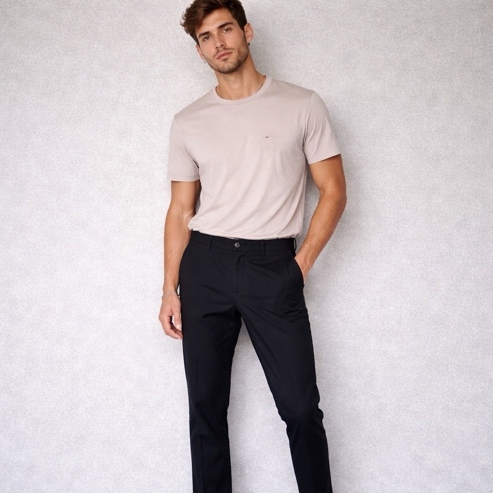 All Saints Mens Chino Pants Navy Blue Size 30